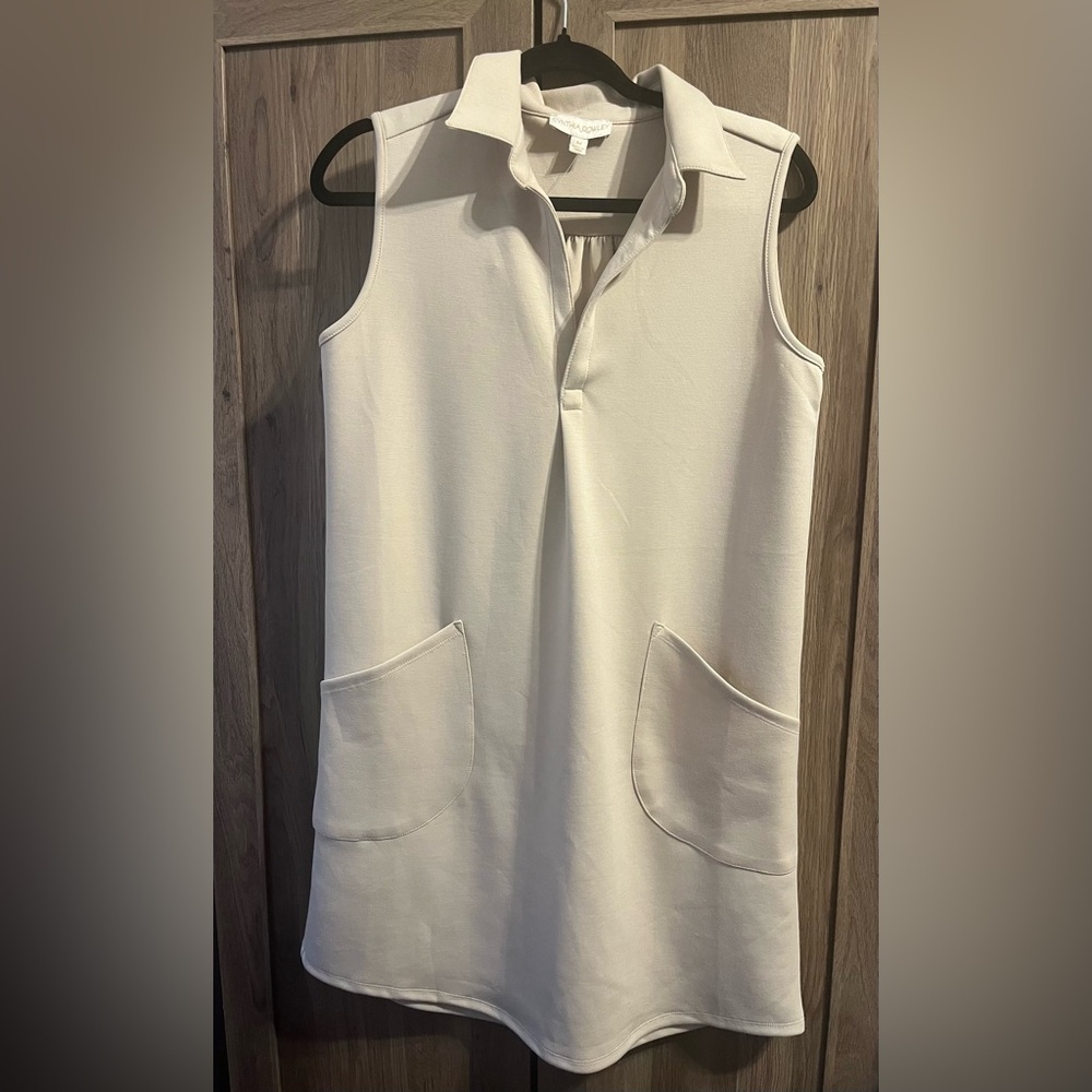 Cynthia Rowley Cream Sleeveless Dress